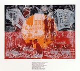 Artist: JENUARRIE, | Title: Homeless | Date: 1989 | Technique: linocut, printed in colour, from multiple blocks