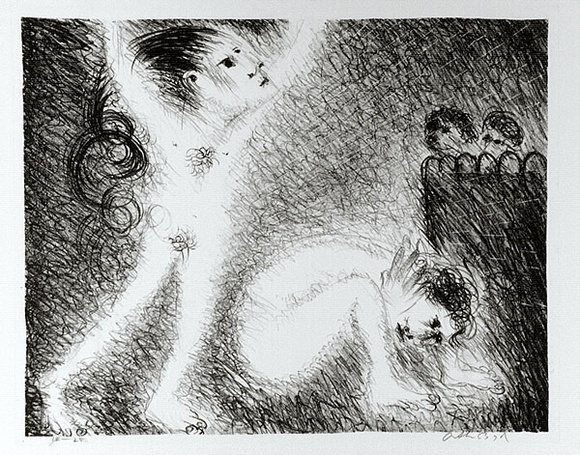Artist: b'BOYD, Arthur' | Title: b'St Francis with a brother, preaching naked.' | Date: (1965) | Technique: b'lithograph, printed in black ink, from one plate' | Copyright: b'Reproduced with permission of Bundanon Trust' Artist: b'BOYD, Arthur' | Title: b'St Francis with a brother, preaching naked.' | Date: (1965) | Technique: b'lithograph, printed in black ink, from one plate' | Copyright: b'Reproduced with permission of Bundanon Trust'