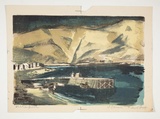 Artist: Courier, Jack. | Title: Ullapool. | Technique: lithograph, printed in black ink, from one stone [or plate]