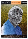 Artist: b'ARNOLD, Raymond' | Title: b'Cultural convergence divergence, Jack Davis.' | Date: 1988 | Technique: b'screenprint, printed in colour, from five stencils'