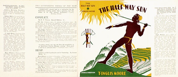 Artist: b'FEINT, Adrian' | Title: b'Book cover The Half way sun by T Inglis Moore.' | Date: 1927-1935 | Copyright: b'Courtesy the Estate of Adrian Feint' Artist: b'FEINT, Adrian' | Title: b'Book cover The Half way sun by T Inglis Moore.' | Date: 1927-1935 | Copyright: b'Courtesy the Estate of Adrian Feint'