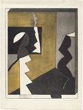 Artist: BALDESSIN, George | Title: Window and factory smoke. | Date: 1968 | Technique: colour etching and aquatint