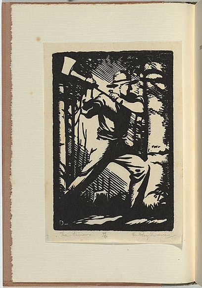 Artist: b'Davies, L. Roy.' | Title: b'The Pioneer.' | Date: 1930 | Technique: b'wood-engraving, printed in black ink, from one block' | Copyright: b'\xc2\xa9 The Estate of L. Roy Davies' Artist: b'Davies, L. Roy.' | Title: b'The Pioneer.' | Date: 1930 | Technique: b'wood-engraving, printed in black ink, from one block' | Copyright: b'\xc2\xa9 The Estate of L. Roy Davies'