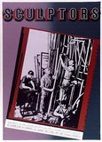 Artist: b'ARNOLD, Raymond' | Title: b'Sculptors at Chameleon.' | Date: 1984 | Technique: b'screenprint, printed in colour, from four stencils'