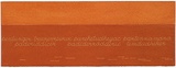 Artist: MADDOCK, Bea | Title: Terra Spiritus...with a darker shade of pale | Date: 1993-98 | Technique: stencil print, printed in hand-ground Launceston ochre from multiple hand-cut mylar stencils; letterpress text blind printed; hand-drawn script