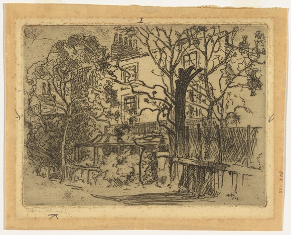 Artist: b'FULLWOOD, A.H.' | Title: b'Cambridge Cottage.' | Date: 1909 | Technique: b'etching, printed in black ink, from one plate'