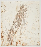 Artist: PARR, Mike | Title: Alphabet/Haemorrhage. | Date: 1992-93 | Technique: etching, printed in red ochre ink, from one plate