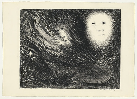 Artist: b'BOYD, Arthur' | Title: b'The vision of the church on fire.' | Date: (1965) | Technique: b'lithograph, printed in black ink, from one plate' | Copyright: b'Reproduced with permission of Bundanon Trust' Artist: b'BOYD, Arthur' | Title: b'The vision of the church on fire.' | Date: (1965) | Technique: b'lithograph, printed in black ink, from one plate' | Copyright: b'Reproduced with permission of Bundanon Trust'