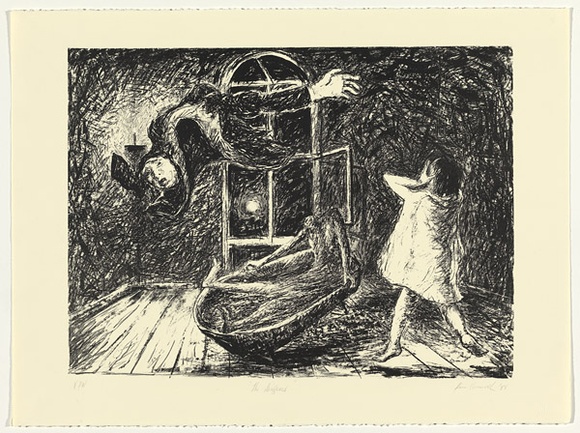 Artist: b'Unsworth, Ken.' | Title: b'The disappeared?' | Date: 1988, June | Technique: b'transfer-lithograph, printed in black ink, from one stone [or plate]'