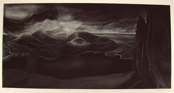 Artist: b'Johnstone, Ruth.' | Title: b'Tower Hill' | Date: 1986 | Technique: b'etching, drypoint and aquatint, printed in black ink, from one plate' Artist: b'Johnstone, Ruth.' | Title: b'Tower Hill' | Date: 1986 | Technique: b'etching, drypoint and aquatint, printed in black ink, from one plate'