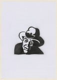 Artist: HAHA, | Title: Molly. | Date: 2004 | Technique: stencil, printed in black ink, from one stencil