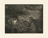 Title: Uh oh | Date: 1990 | Technique: etching, printed in black ink with plate-tone, from one plate
