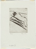 Artist: MADDOCK, Bea | Title: Cripple III | Date: December 1966 | Technique: drypoint, printed in black ink, from one copper plate