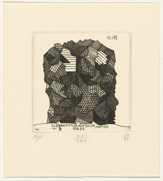 Artist: b'SELLBACH, Udo' | Title: b'not titled' | Date: 1960-80 | Technique: b'etching'