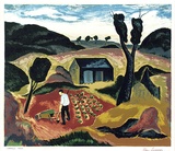 Artist: Sumner, Alan. | Title: Cabbage patch | Date: 1948 | Technique: screenprint, printed in colour, from 13 stencils