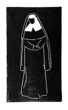 Artist: Buckley, Sue. | Title: Little nun. | Date: 1960 | Technique: linocut, printed in black ink, from one block | Copyright: This work appears on screen courtesy of Sue Buckley and her sister Jean Hanrahan