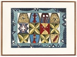 Artist: Feu'u, Fatu | Title: Tamilo I moana. | Date: 2004 | Technique: woodcut, printed in colour, from multiple blocks