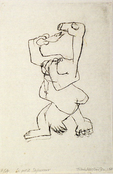 Artist: b'Hodgkinson, Frank.' | Title: b'Le petit dejeuner' | Date: 1954 | Technique: b'drypoint'