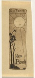 Artist: TRAILL, Jessie | Title: Bookplate: JCA Traill - her book | Date: 1930s | Technique: drypoint, printed in brown ink, with plate-tone, from one plate