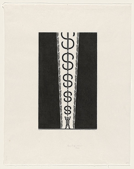 Artist: b'Groblicka, Lidia.' | Title: b'Point of view' | Date: 1988 | Technique: b'woodcut, printed in black ink, from one block' Artist: b'Groblicka, Lidia.' | Title: b'Point of view' | Date: 1988 | Technique: b'woodcut, printed in black ink, from one block'