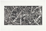 Artist: Kemp, Roger. | Title: Horizontal ten. | Date: c.1975 | Technique: etching, printed in black ink, from one magnesium plate