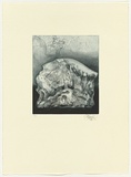 Artist: SCHMEISSER, Jorg | Title: Chunk | Date: 1998 | Technique: etching, printed in blue/black ink, from one plate | Copyright: © Jörg Schmeisser