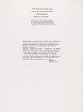 Artist: MEYER, Bill | Title: Baudelaire portfolio; preface sheet. | Date: 1970 | Technique: screenprint, printed in black ink, from one (letraset) photo screen | Copyright: © Bill Meyer
