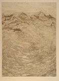 Artist: b'Luck, Jos.' | Title: b'Chasing the moth no.8' | Date: 1991 | Technique: b'etching, printed in colour, from two plates'