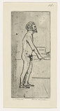 Artist: WILLIAMS, Fred | Title: The bath | Date: 1955-56 | Technique: etching, aquatint and flat biting, printed in black ink, from one zinc plate | Copyright: © Fred Williams Estate
