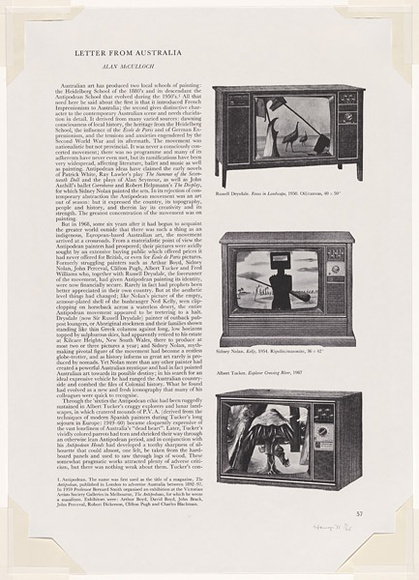 Artist: b'Stannage, Miriam.' | Title: b'Letter from Australia' | Date: 1976 | Technique: b'offset-lithograph, printed in black ink, from one plate' | Copyright: b'\xc2\xa9 Miriam Stannage' Artist: b'Stannage, Miriam.' | Title: b'Letter from Australia' | Date: 1976 | Technique: b'offset-lithograph, printed in black ink, from one plate' | Copyright: b'\xc2\xa9 Miriam Stannage'