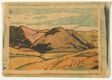 Artist: Bell, George.. | Title: (Hills). | Technique: linocut, printed in black ink, from one block