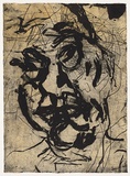 Artist: PARR, Mike | Title: Polish mud # 11 | Date: 1995 | Technique: drypoint and lift-ground aquatint, printed in colour, from 2 copper plates