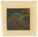 Artist: b'Nimmo, Lorna.' | Title: b'Son, son! said his mother ever so many times, graciously waving her tail, now attend to me and remember what I say' | Date: 1940 | Technique: b'linocut, printed in four colours, from three blocks,'