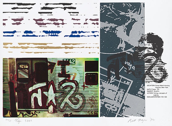 Artist: b'MEYER, Bill' | Title: b'Vega 3442' | Date: 1974 | Technique: b'screenprint, printed in colour, from eight screens (open blockout and photo-positive indirect)' | Copyright: b'\xc2\xa9 Bill Meyer' Artist: b'MEYER, Bill' | Title: b'Vega 3442' | Date: 1974 | Technique: b'screenprint, printed in colour, from eight screens (open blockout and photo-positive indirect)' | Copyright: b'\xc2\xa9 Bill Meyer'