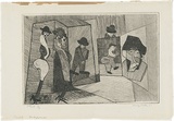 Artist: WALKER, Murray | Title: The performers. | Date: 1967 | Technique: etching, printed in black ink, from one plate