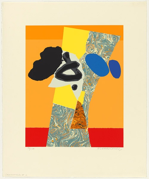 Artist: b'LEACH-JONES, Alun' | Title: b'Capricornia #2' | Date: 1985 | Technique: b'screenprint, printed in colour, from multiple stencils' | Copyright: b'Courtesy of the artist' Artist: b'LEACH-JONES, Alun' | Title: b'Capricornia #2' | Date: 1985 | Technique: b'screenprint, printed in colour, from multiple stencils' | Copyright: b'Courtesy of the artist'
