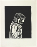 Artist: Counihan, Noel. | Title: Old man. | Date: 1978, August | Technique: linocut, printed in black ink, from one block