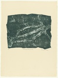 Artist: b'King, Grahame.' | Title: b'Mootwingee fragment II' | Date: 1973 | Technique: b'lithograph, printed in colour, from two stones [or plates]'