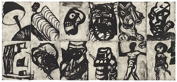 Artist: b'PARR, Mike' | Title: b'The psychopathic family.' | Date: 1994 | Technique: b'lift-ground aquatints, printed in black ink, each from one copper plate' Artist: b'PARR, Mike' | Title: b'The psychopathic family.' | Date: 1994 | Technique: b'lift-ground aquatints, printed in black ink, each from one copper plate'