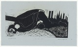 Artist: Counihan, Noel. | Title: Cathedral 1. | Date: 1978, August | Technique: linocut, printed in black ink, from one block
