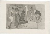 Artist: WALKER, Murray | Title: The performers. | Date: 1967 | Technique: etching, printed in black ink, from one plate