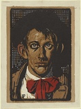 Artist: Flett, James. | Title: The artist. | Date: 1928 | Technique: linocut, printed in colour, from multiple blocks