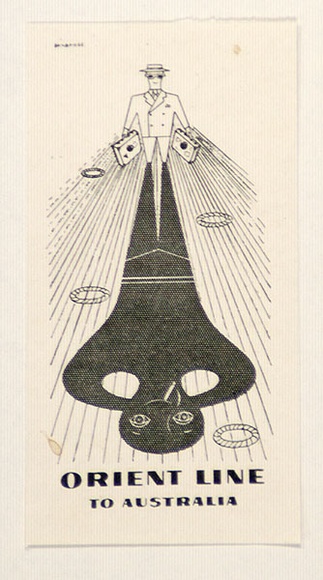Artist: b'Bainbridge, John.' | Title: b'Orient line to Australia.' | Date: c.1956 | Technique: b'photo-lithograph'