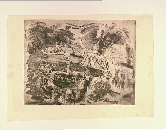Artist: b'LINDSAY, Lionel' | Title: b'Middle Harbour cypress, Sydney' | Date: c.1907 | Technique: b'etching, printed in black ink with plate-tone, from one plate' | Copyright: b'Courtesy of the National Library of Australia' Artist: b'LINDSAY, Lionel' | Title: b'Middle Harbour cypress, Sydney' | Date: c.1907 | Technique: b'etching, printed in black ink with plate-tone, from one plate' | Copyright: b'Courtesy of the National Library of Australia'