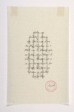 Artist: Brennan, Anne. | Title: Lives. | Date: 1996 | Technique: pen and ink with rubber stamp printed in red