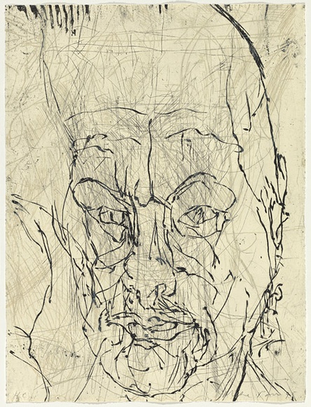 Artist: b'PARR, Mike' | Title: b'not titled.' | Date: 1995 | Technique: b'etching, printed in colour, from two plates; lithograph, printed in black ink, from one stone' Artist: b'PARR, Mike' | Title: b'not titled.' | Date: 1995 | Technique: b'etching, printed in colour, from two plates; lithograph, printed in black ink, from one stone'