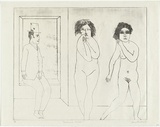 Artist: BALDESSIN, George | Title: Performers. | Date: 1968 | Technique: etching, printed in black ink, from one plate