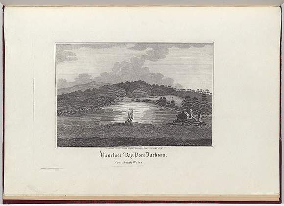 Artist: b'Wallis, James.' | Title: b'Vaucluse Bay. Port Jackson. New South Wales.' | Date: 1821 | Technique: b'engraving, printed in black ink, from one copper plate' Artist: b'Wallis, James.' | Title: b'Vaucluse Bay. Port Jackson. New South Wales.' | Date: 1821 | Technique: b'engraving, printed in black ink, from one copper plate'
