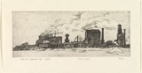 Artist: b'Dallwitz, David.' | Title: b'Chimneys.' | Date: 1953