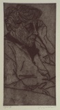 Artist: Lincoln, Kevin. | Title: not titled [Varerie Albiston/artist] | Date: 2000, March | Technique: etching, printed in black ink, from one plate